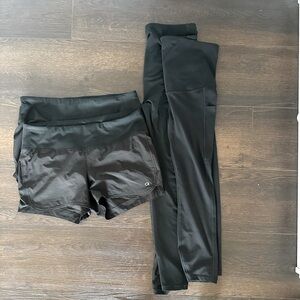 GapFit Maternity Bottoms, Running Shorts and Leggings Bundle